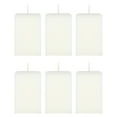 thumbnail image 1 of Mega Candles 6 pcs Unscented White Square Pillar Candle, Hand Poured Premium Wax Candles 2 Inch x 3 Inch, Home Décor, Wedding Receptions, Baby Showers, Birthdays, Celebrations, Party Favors & More, 1 of 2