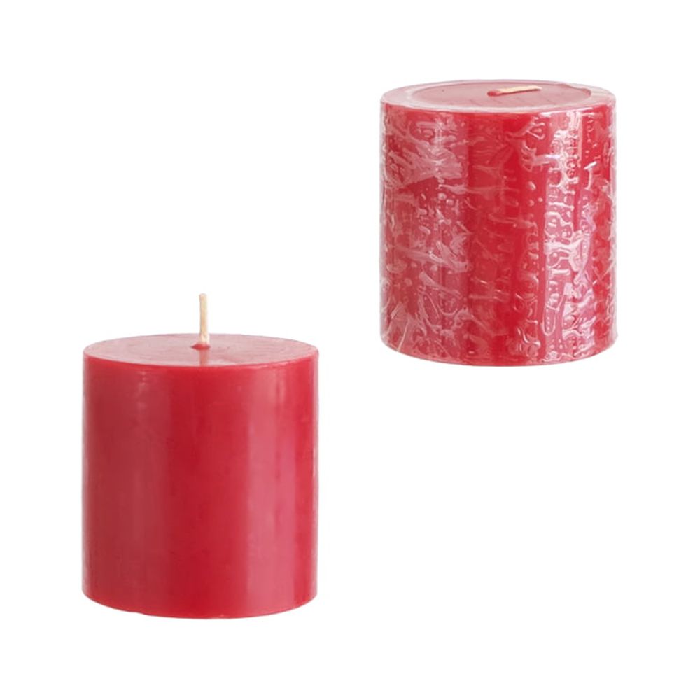 Mega Candles Unscented 3 Inch x 3 Inch Round Hand Poured Pillar