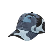 Mega Cap Hook And Loop Closure Camo Cap - Blue Camo