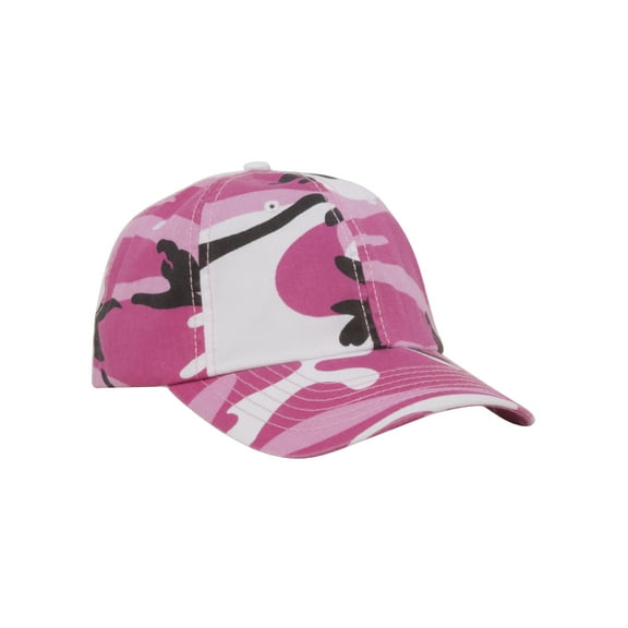 Mega Cap Hook And Loop Closure Camo Cap - Pink Camo