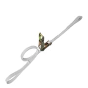 Mega Cargo Control 1-pack 1 x 10 Tent Ratchet Straps With Loop End, 833 Wll, White