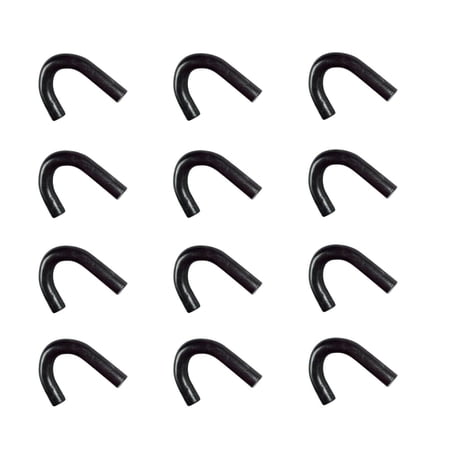 Mega Cargo Control 12-Pack Weld-on Steel Rope Hooks 5/8" Trailers, Truck, Construction and Equipment Trailer with Raw Finsh