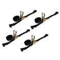 thumbnail image 1 of Mega Cargo Control 2"x40' Ratchet Tie-Down Strap with Black Flat Hook, Black, 4-pack, 1 of 3