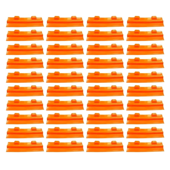 Mega Cargo Control 4" x 12" Plastic Corner Edge Protector For Flatbed Tow Truck Trailer, 40 Pack, Orange