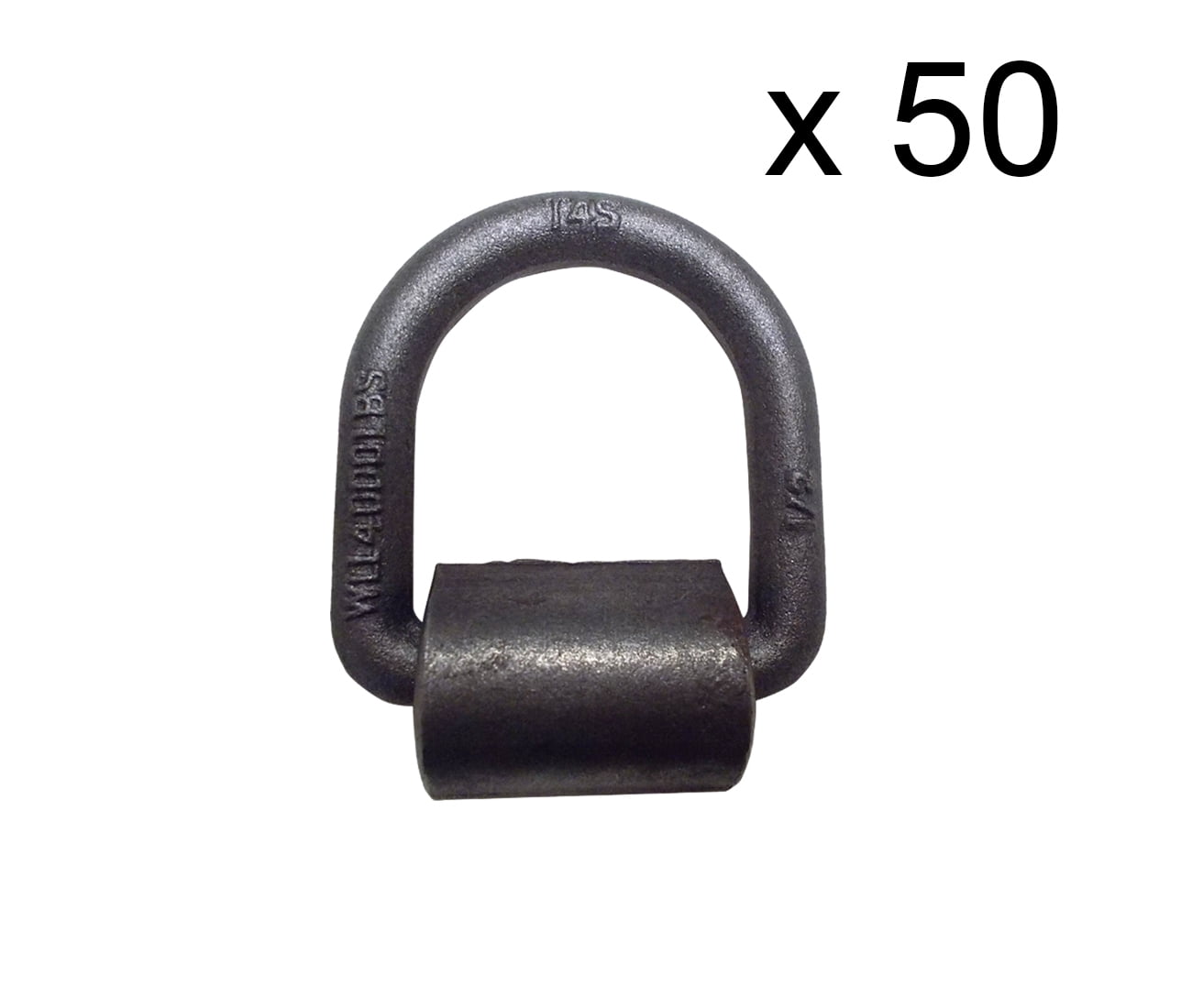 12-Pack Weld-On Grab Chain Hooks - Forged Steel G70, 3/8", 6600 Lb Capacity For Trailers & Rigging