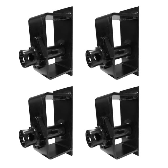 Mega Cargo Control End Mount Right Hand Cable Winch For 2" - 4" Winch Strap Flatbed Traler 5500 WLL 4 Packs