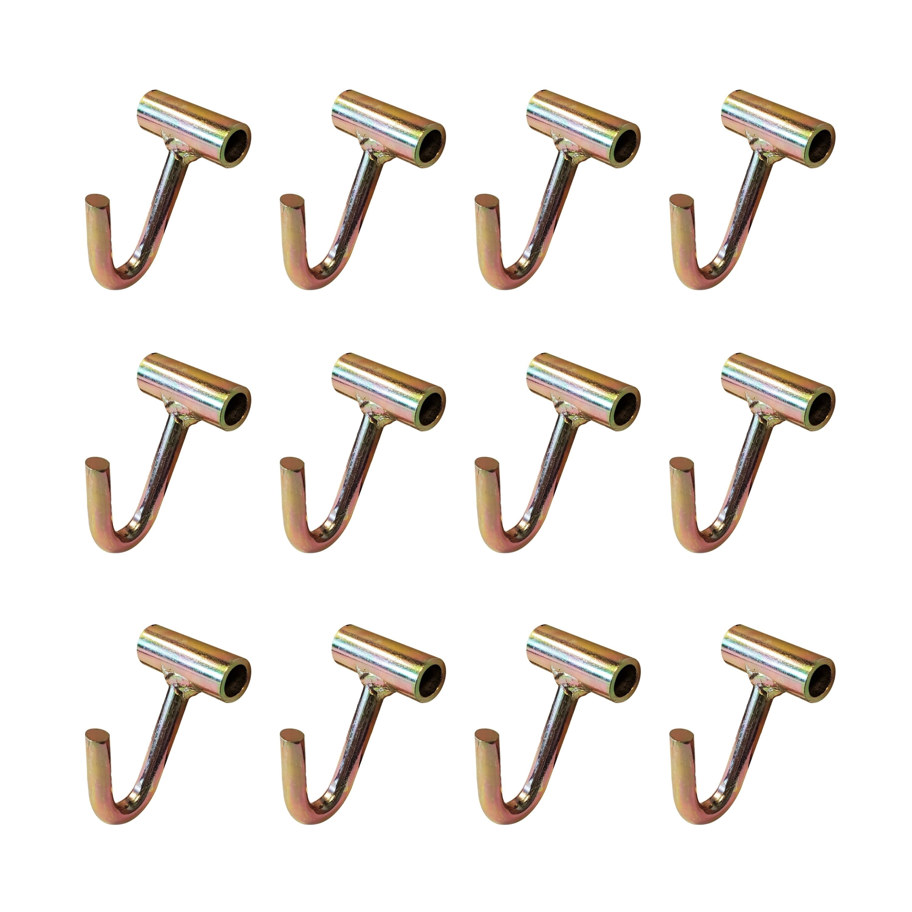 Mega Cargo Control J Finger Hook for 2" Ratchet Strap Tie Down Car Hauler Trailer Tow Truck, 12 pack