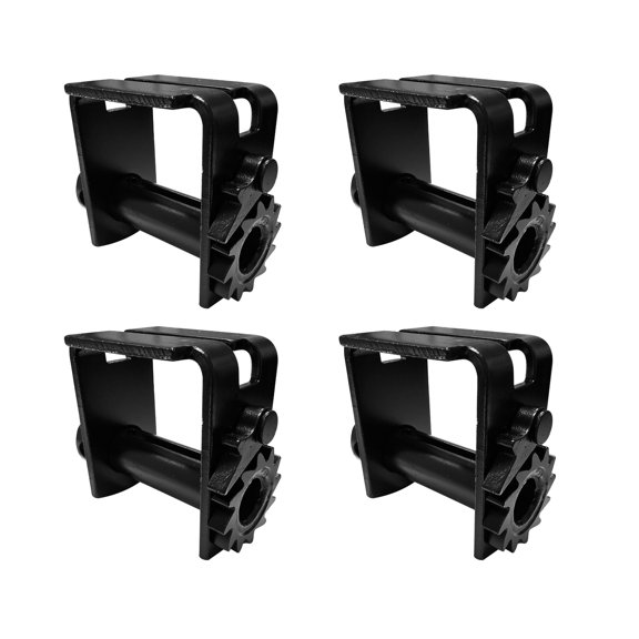 Mega Cargo Control Standard Profile 152mm Double L Track Sliding Winch For 2" - 4" Winch Strap, 4 Packs