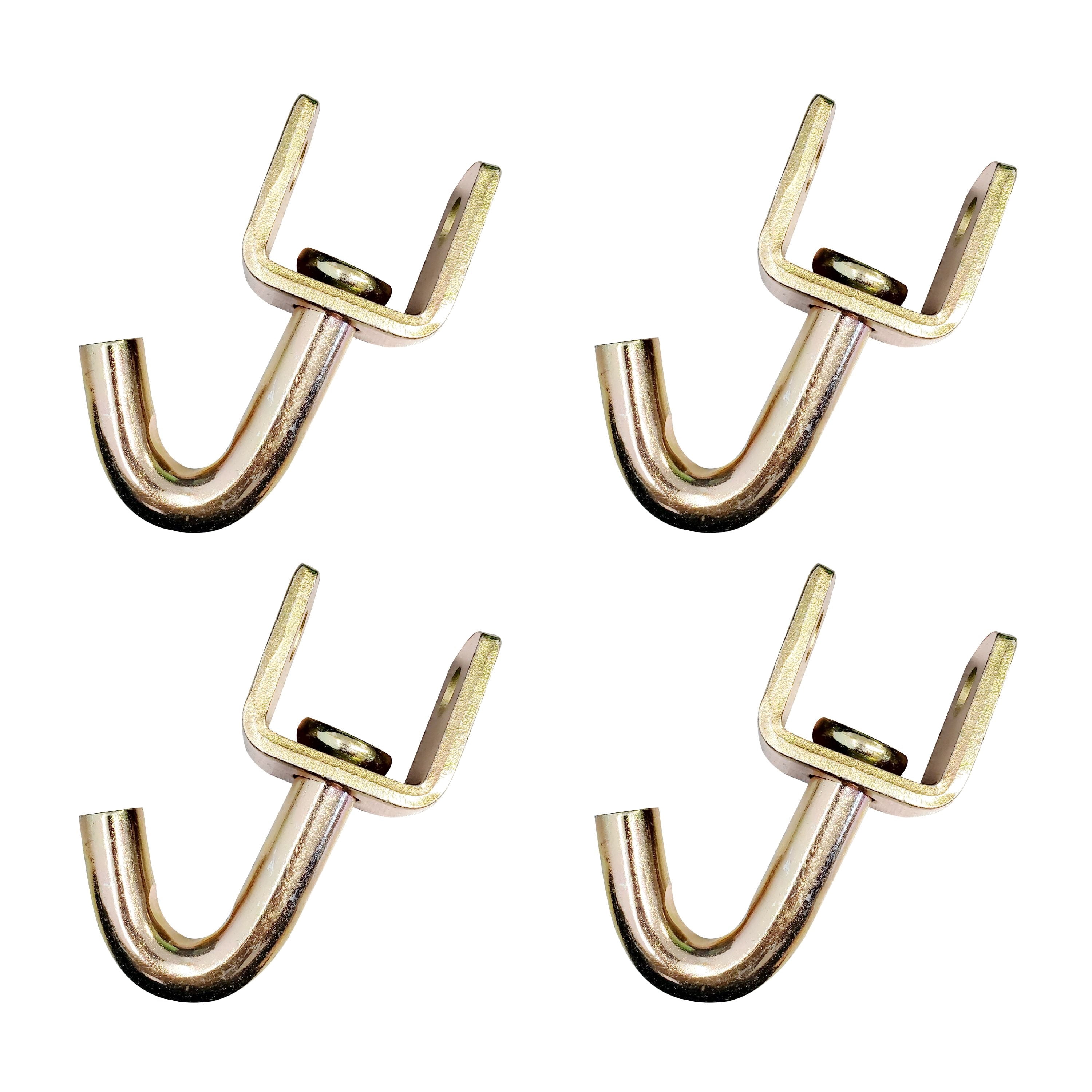 Mega Cargo Control Swivel J Hook for 2" Ratchet Buckle Car Hauler Trailer Tow Truck Tie Down, 4 pack