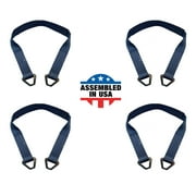 Mega Cargo Control USA 2  x 21  Off-Road Axle Tie-Down Straps 4-Pack - WLL 3333 lbs - Black