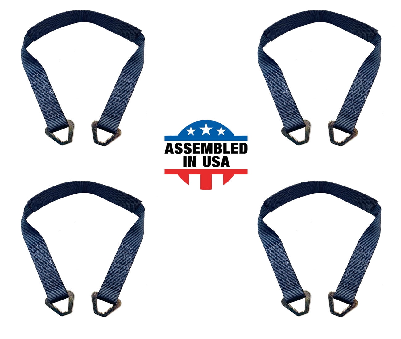 KJE Heavy Duty Car Trailer Tie Down Straps Pack Of 4 Kit - 2" X 8 - View #9