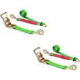 thumbnail image 1 of Mega Cargo Control USA 2" x 8' Axle Ratchet Strap W/ Snap Hook - (2-Pack) - WLL: 3333 lbs, 1 of 6