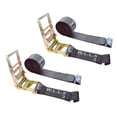 thumbnail image 2 of 2 Pack 4" X 30' Ratchet Straps With Flat Hooks - 5,400 Lb Working Load Limit 2 of 4