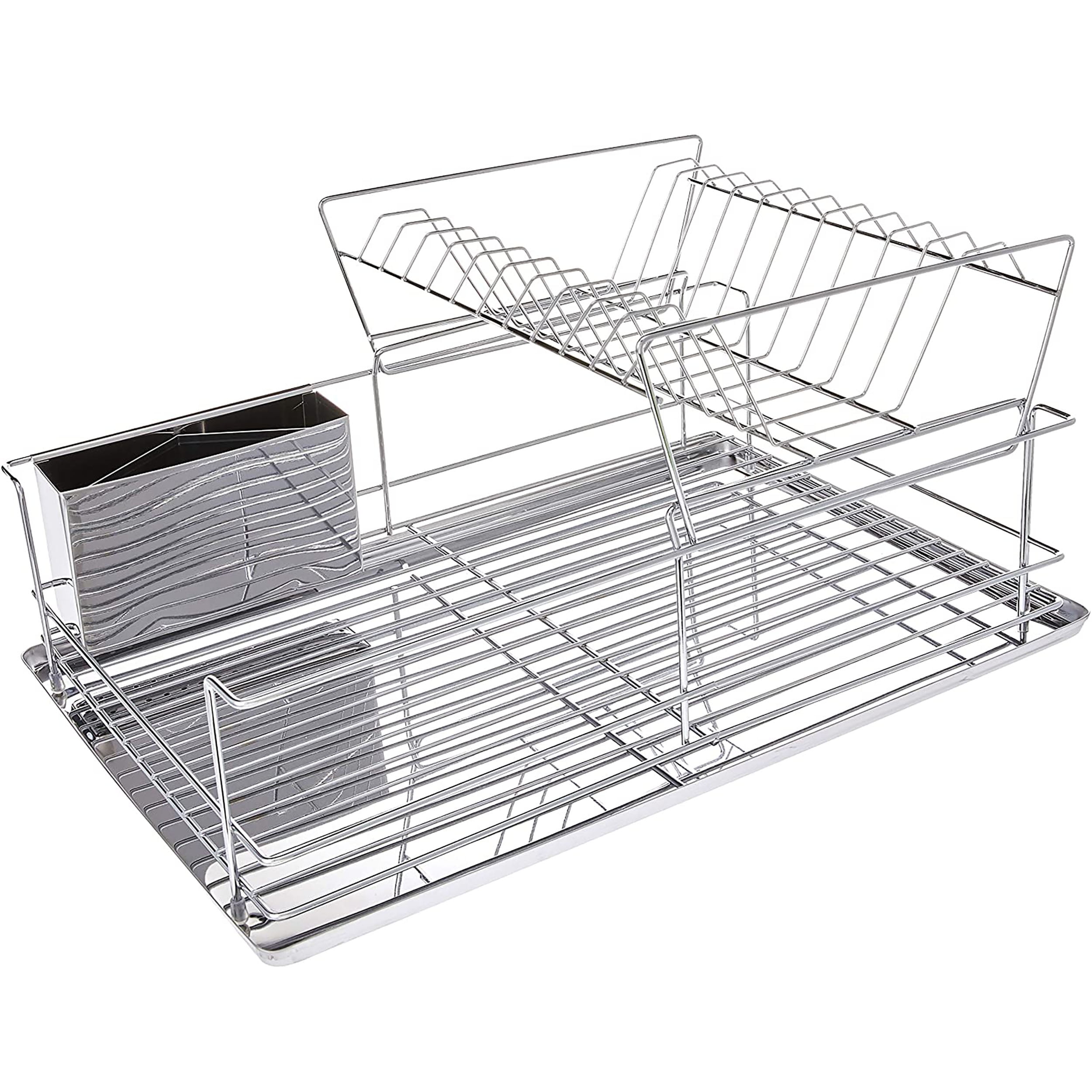 Mega Chef 15.5 Inch Stainless Iron Shelf Dish Rack