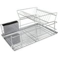 thumbnail image 1 of Mega Chef  15.5-inch Stainless Iron Shelf Dish Rack, 1 of 6