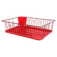 thumbnail image 1 of Mega Chef 17.5 Inch Dish Rack - Red, 1 of 4
