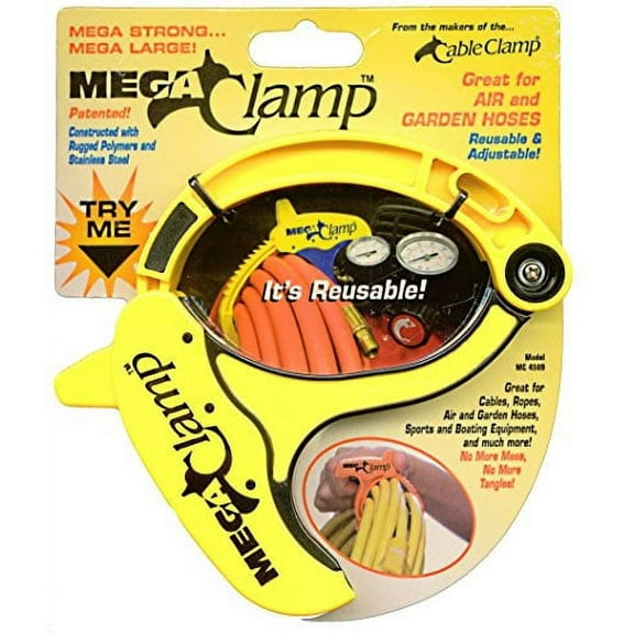 Mega Clamp Cord, Rope & Hose Organizer - Yellow