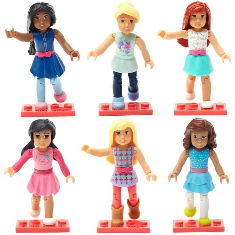 Mega Construx American Girl Mini Figures Set 6pk Collectible by