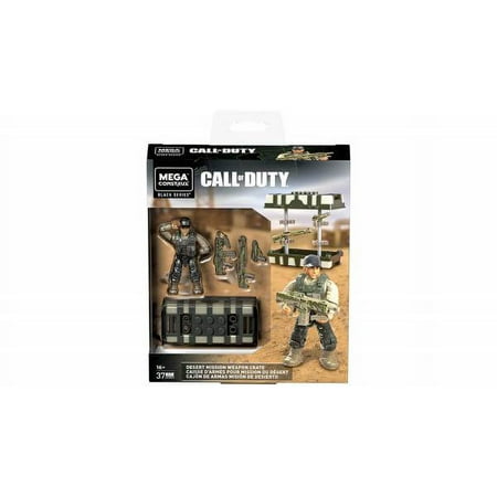 Mega Construx Black Series Call of Duty Desert Mission Weapon Crate Building Set for Ages 16+