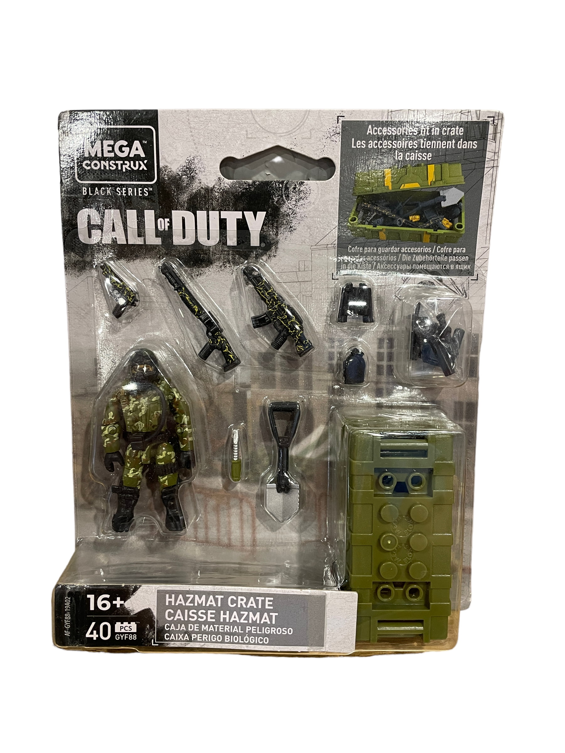 Mega Construx Call of Duty Collectible Hazmat Crate, Building Toys for Kids
