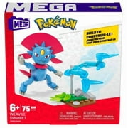Mega Construx Collectible Pokemon Weavile Interlocking Block Building Sets, 75 Count