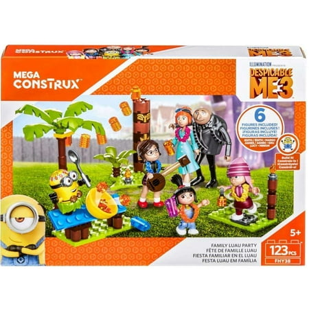Mega Construx Despicable Me 3 Family Luau Party 123-Piece Set