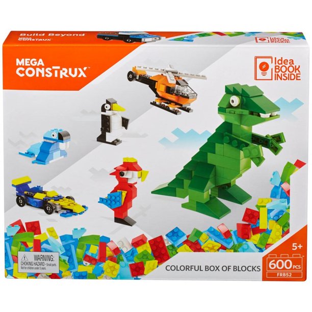 Mattel MEGA BLOKS Blocs dans un sac en plastique DCH55 - Jeux de construction Mega Bloks
