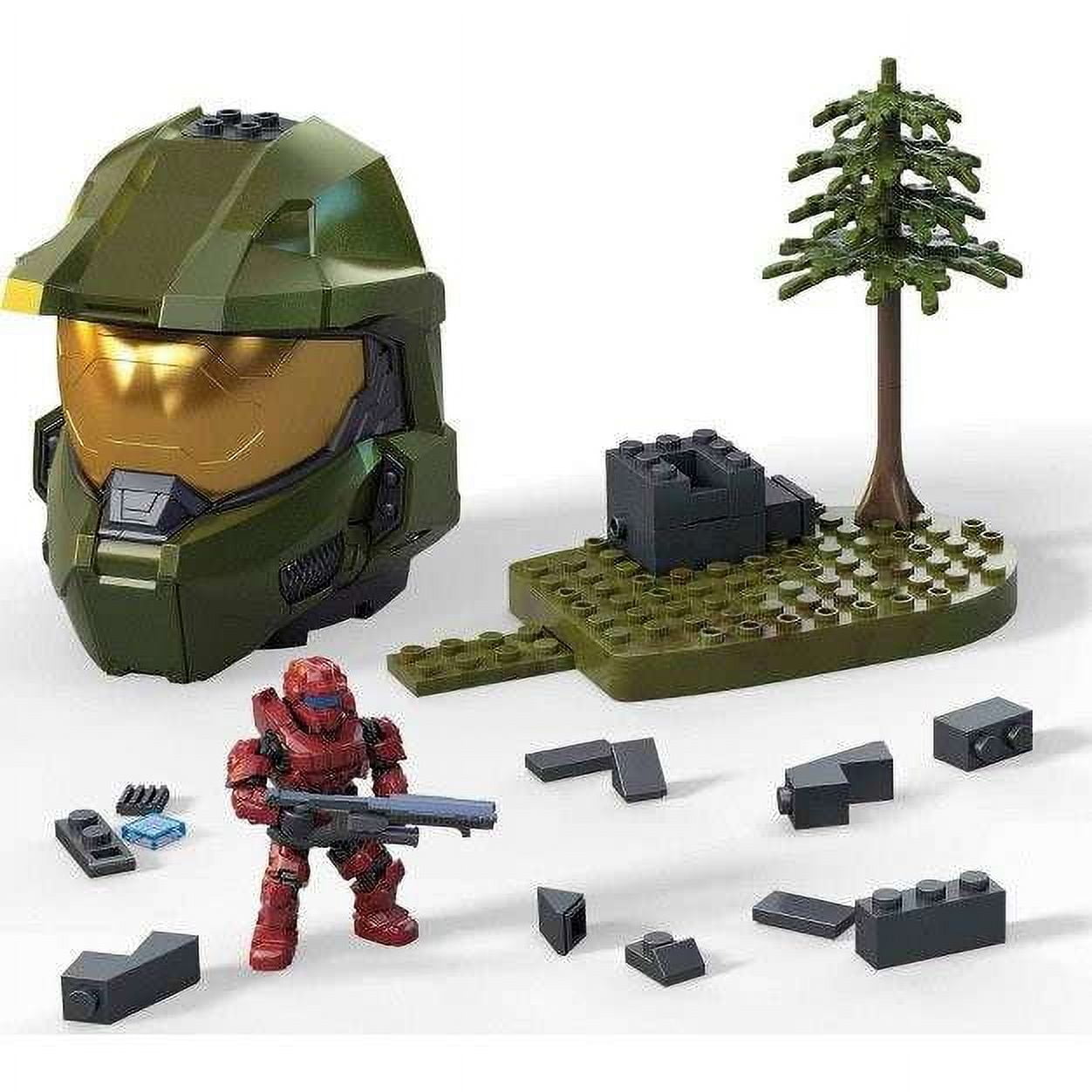 Mega Construx HALO Stockpile Master Chief Green Helmet Set 72pcs