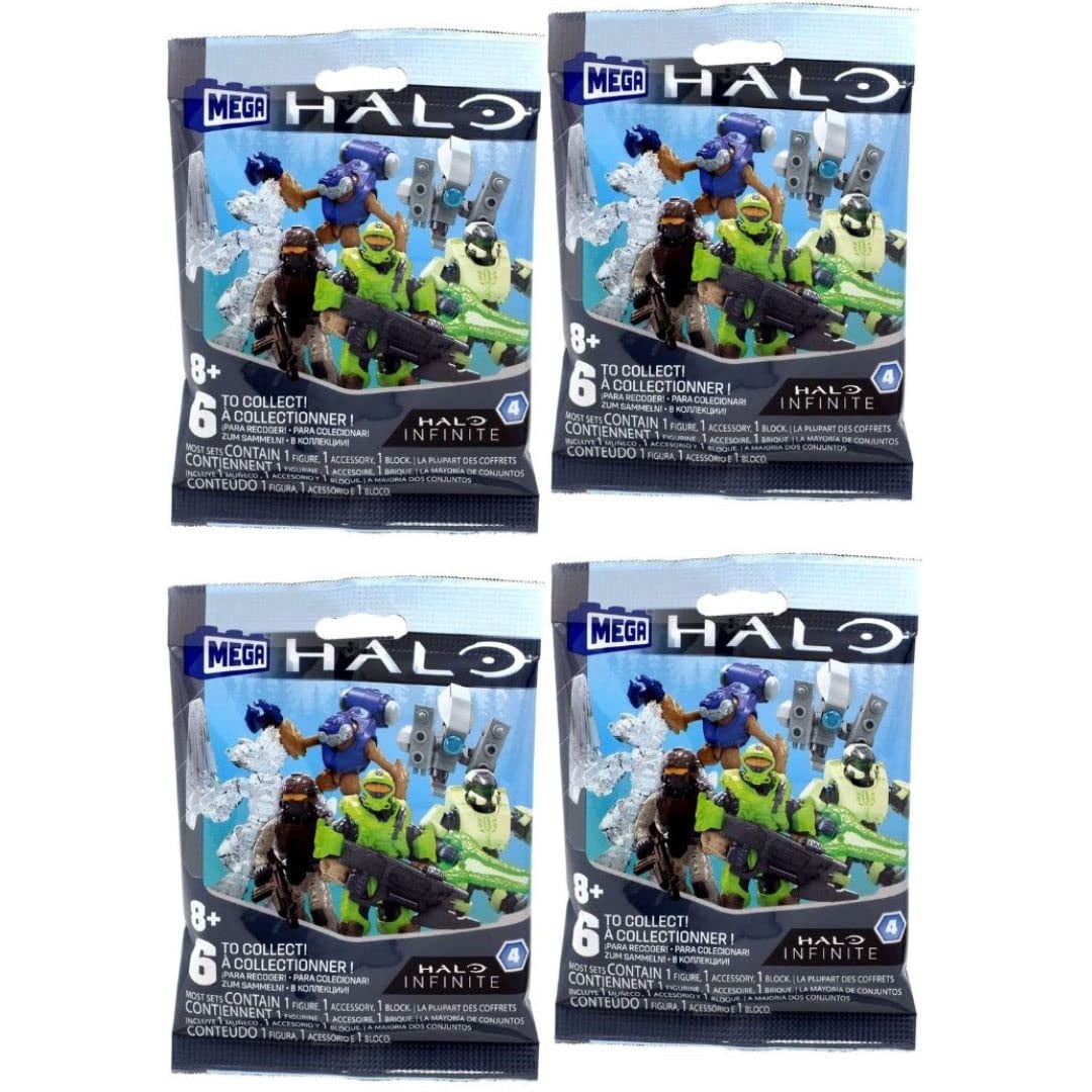 Mega Construx Halo Infinite Series 4 Mini Figures Blind Bags (Pack of 4)