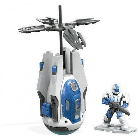 Mega Construx Halo Operation: Ocean Breaker Drop Pod construction set with micro action figures, Building Toys for Kids (58 Pieces)