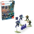 thumbnail image 1 of Mega Construx Halo Spartan IV Team Battle construction set with micro action figures, Building Toys for Kids (107 Pieces), 1 of 8