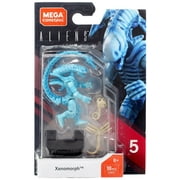 Mega Construx Heroes Aliens Transparent Blue Xenomorph, Building Toys for Kids and Collectors