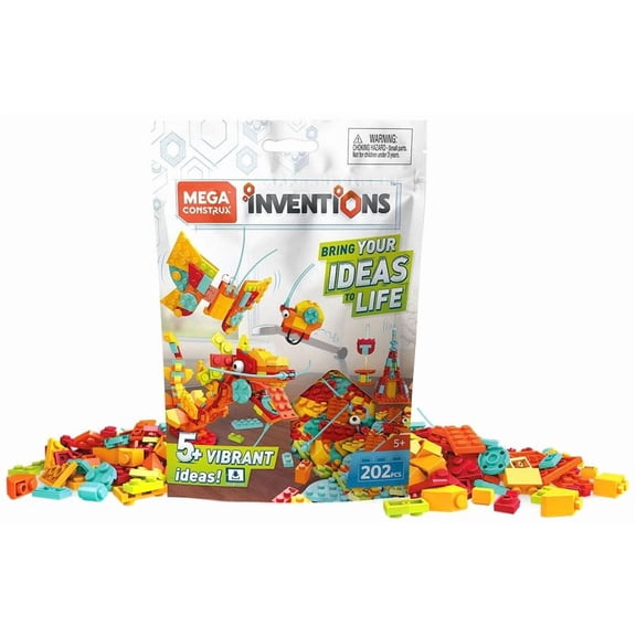 Mega Bloks Inventions Mega Construx Bright Brick Building Set