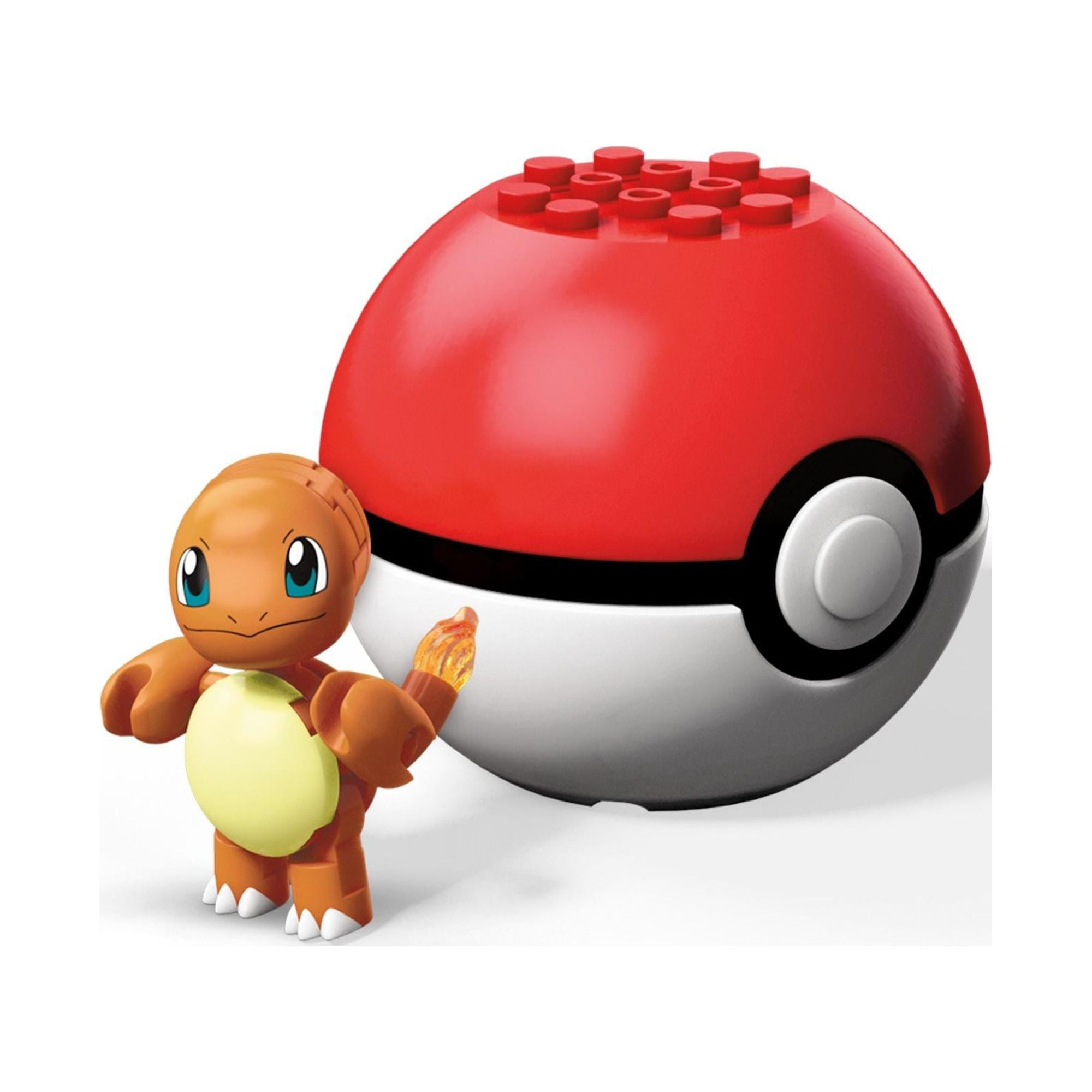 Mega Pokemon Charmander Posable Action Figure Pokeball 16 Piece Buildi