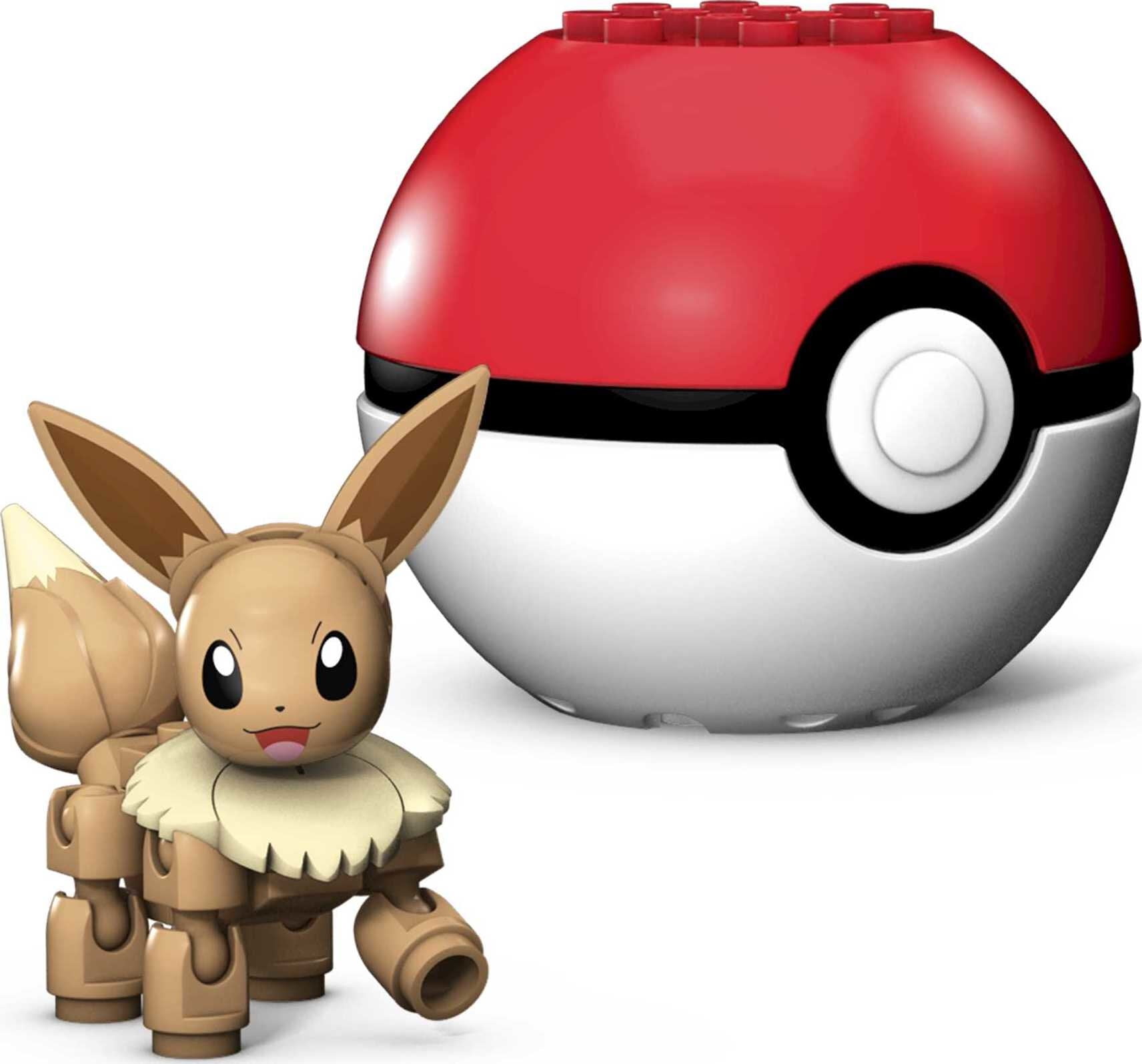 Mega Construx Pokemon Eevee Construction Set with character ...