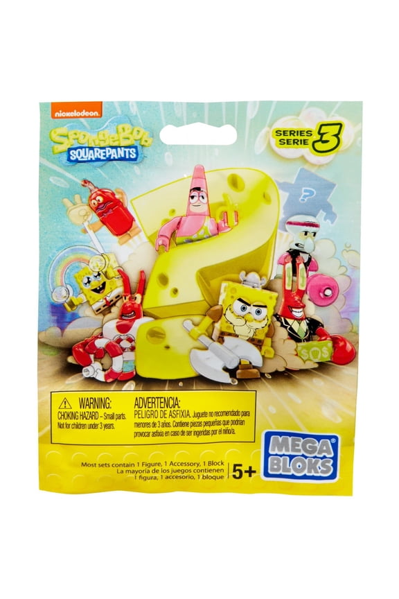 Mega Construx Spongebob Squarepants Micro Action Figures (Styles May Vary)