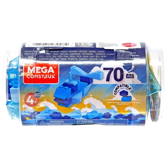 Mega Construx Wonder Builders 70 Piece Tube (Blue)