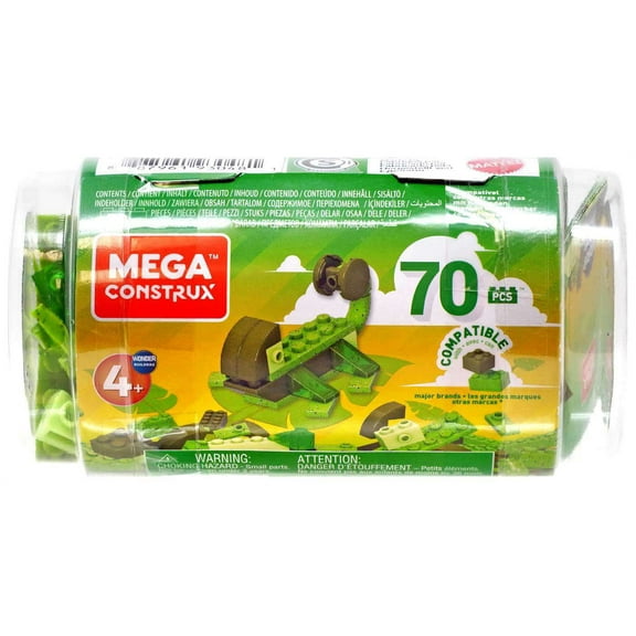 Mega Construx Wonder Builders 70 Piece Tube (Green)