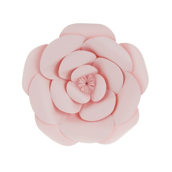 Mega Crafts - 12'' Handmade Paper Flower in Pink | For Home Dcor, Wedding Bouquets & Receptions, Event Flower Planning, Table Centerpieces, Backdrop Wall Decoration, Garlands & Parties