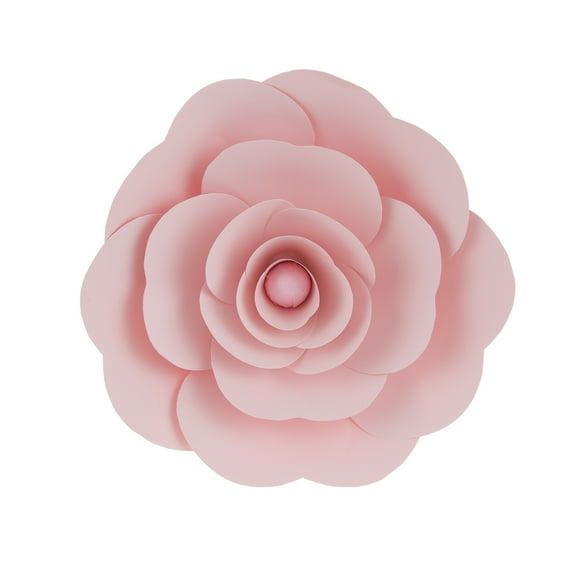 Mega Crafts - 12'' Handmade Paper Flower in Pink | For Home Dcor, Wedding Bouquets & Receptions, Event Flower Planning, Table Centerpieces, Backdrop Wall Decoration, Garlands & Parties