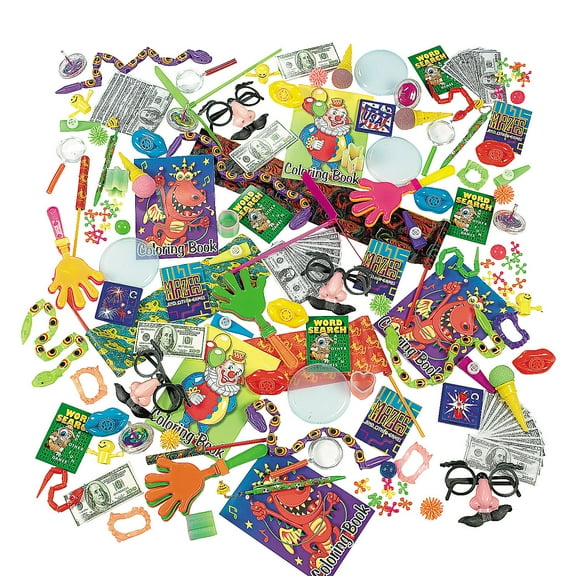 Mega Deluxe Party Favors Assortment (250Pc) - Toys - 250 Pieces