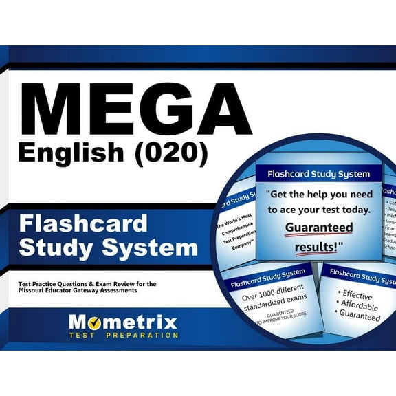 Mega English (020) Flashcard Study System : Mega Test Practice Questions & Exam Review for the Missouri Educator Gateway Assessments (Cards)