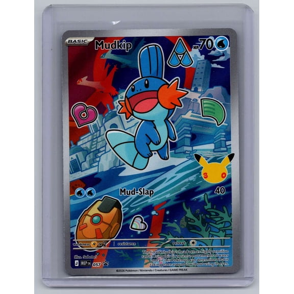 Mega Evolution Mudkip Holo Black Star Promo FA #057 English Pokemon Trading Card 2026