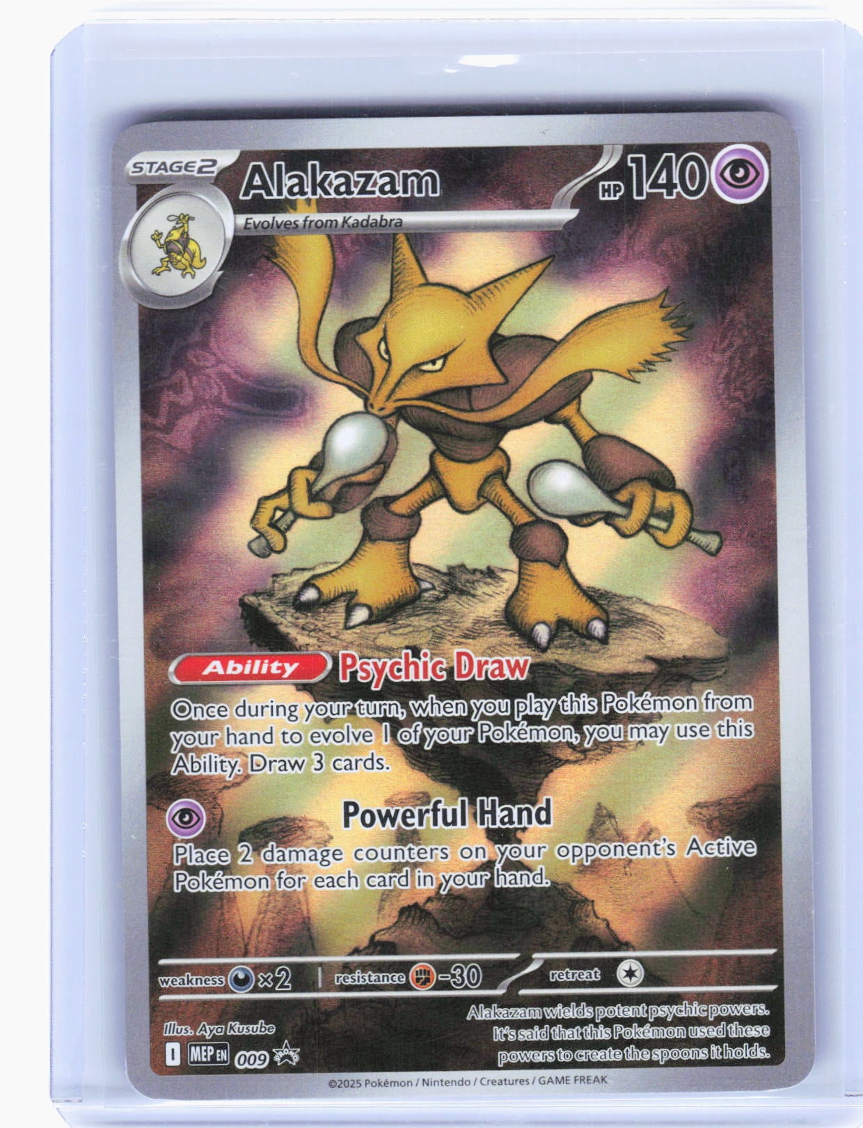 pokemon card dark alakazam 2025 Pokemon MEP Black Star Promos Promos #009 Alakazam – Burbank Cards main image 1