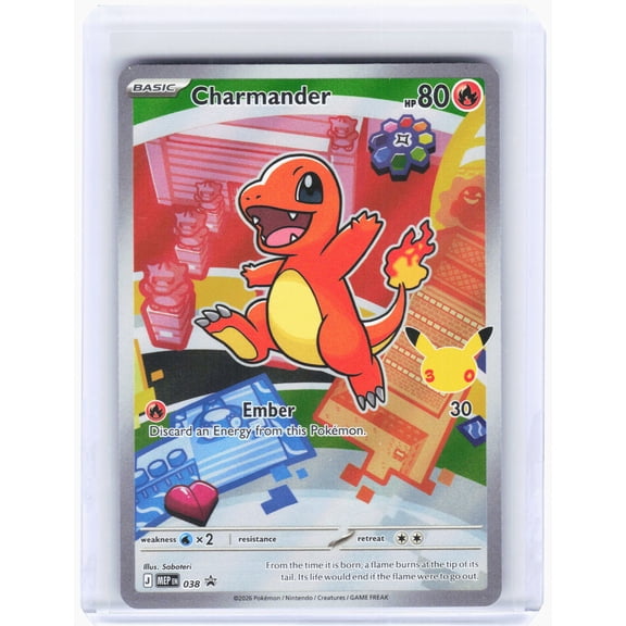 Mega Evolution Promo Cards Charmander Foil Black Star Promo #038