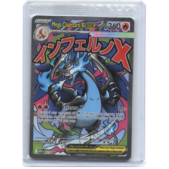Mega Evolution Promo Cards Mega Charizard X ex Foil Black Star Promo (Sealed) #023