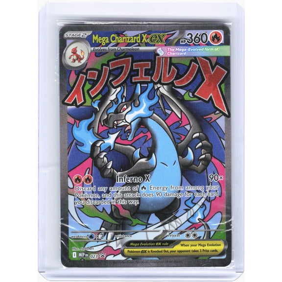 Mega Evolution Promo Cards Mega Charizard X ex Foil Black Star Promo (Sealed) #MEP EN 023