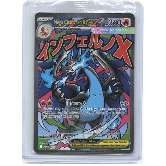 Mega Evolution Promo Cards Mega Charizard X ex Foil Black Star Promo (Sealed) #MEP EN 023