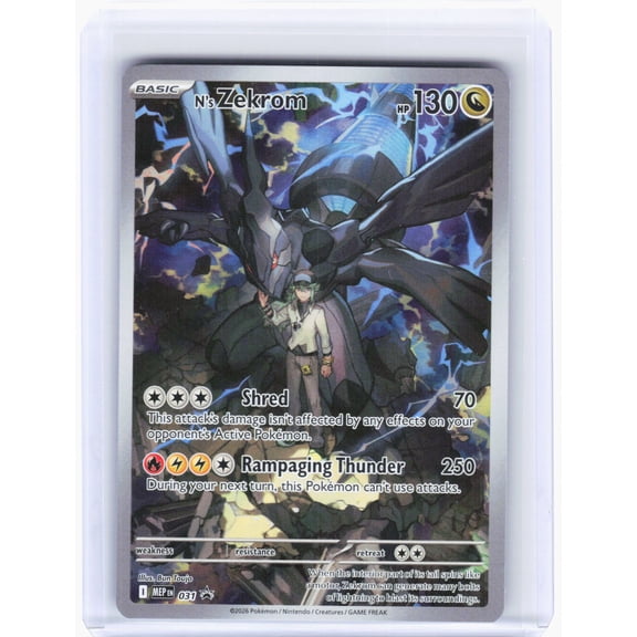 Mega Evolution Promo Cards N'S Zekrom Foil Black Star Promo #031