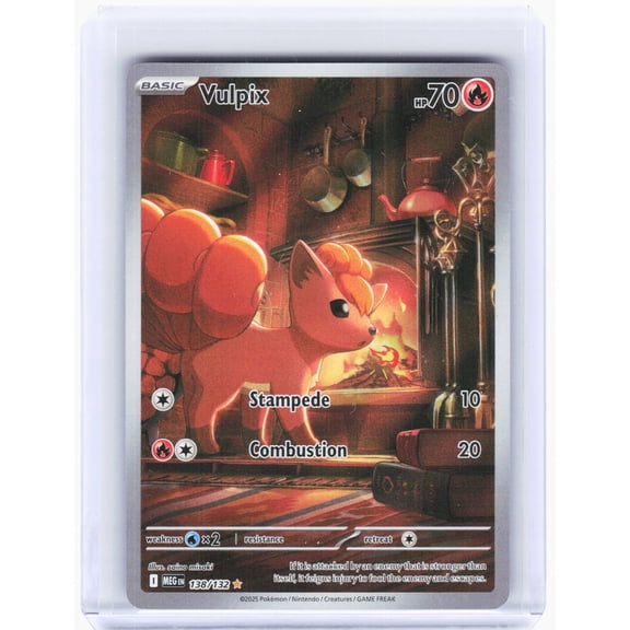 Mega Evolution Vulpix Foil Illustration Rare #138/132